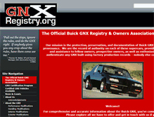 Tablet Screenshot of gnxregistry.org